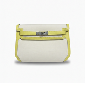 Hermès Yellow Canvas Dépêches