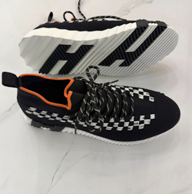 Hermès Lift Black and White Sneaker