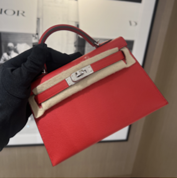 Hermès Mini Kelly Rouge de Cœur