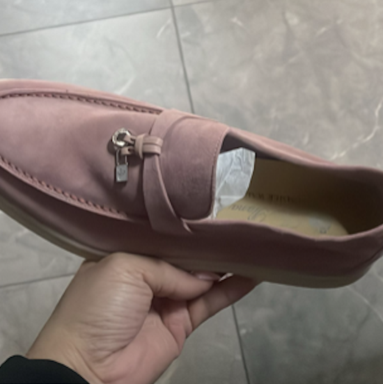 Loro Piana Summer Charm Pink Loafer