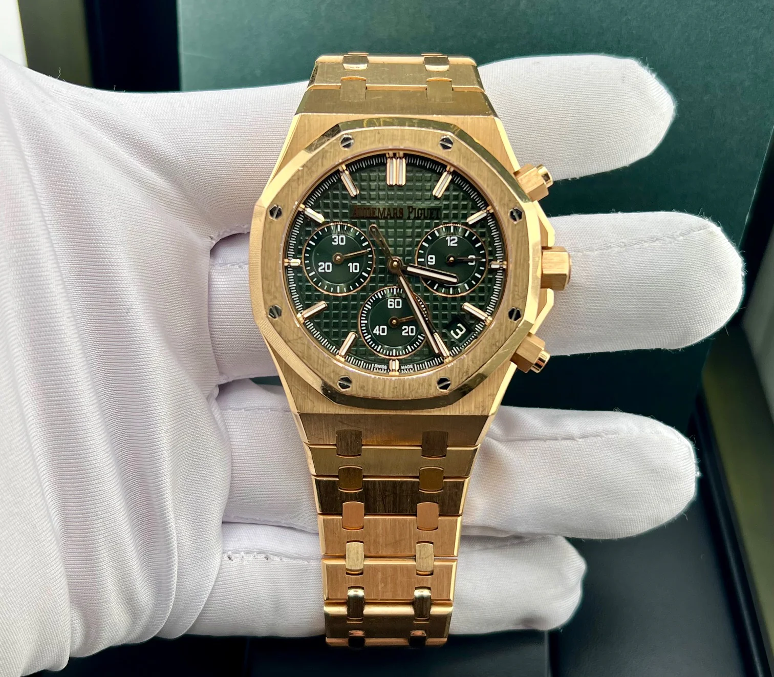 Audemars Piguet Royal Oak Chronograph 50th Anniversary Green Dial 26240OR 2022