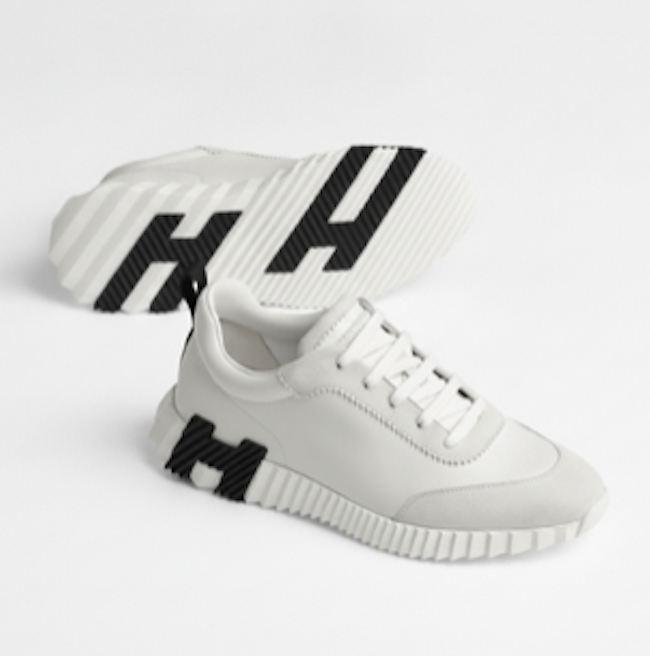 Hermès Bouncing White B Sneaker