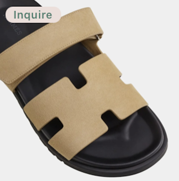 Hermès Suede Chypre Sandal